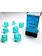 Chessex Set 7D Poly Frosted Teal/White