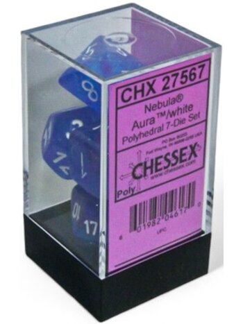 Chessex Set 7D Poly Aura/White