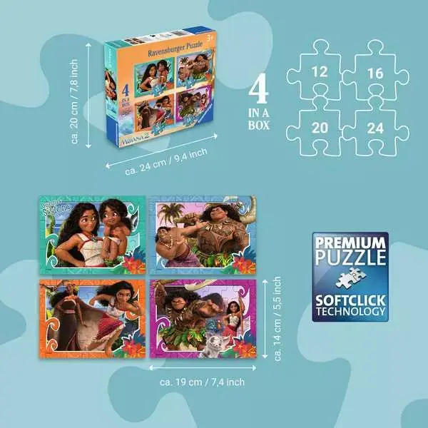 Ravensburger Moana (12, 16, 20, 24 PC)