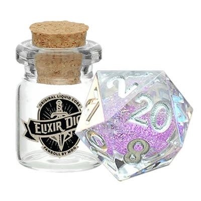 Fanroll D20 Elixir Liquid Core Sorcerous Swirl
