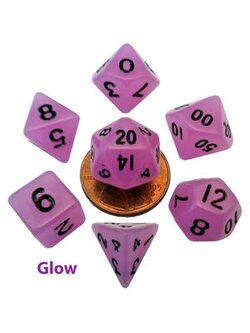 Fanroll Set 7D Mini Poly Purple-Black