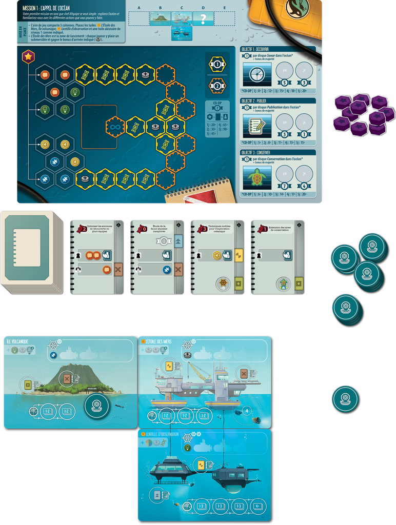 Super Meeple Endeavor - Eaux Profondes (FR)