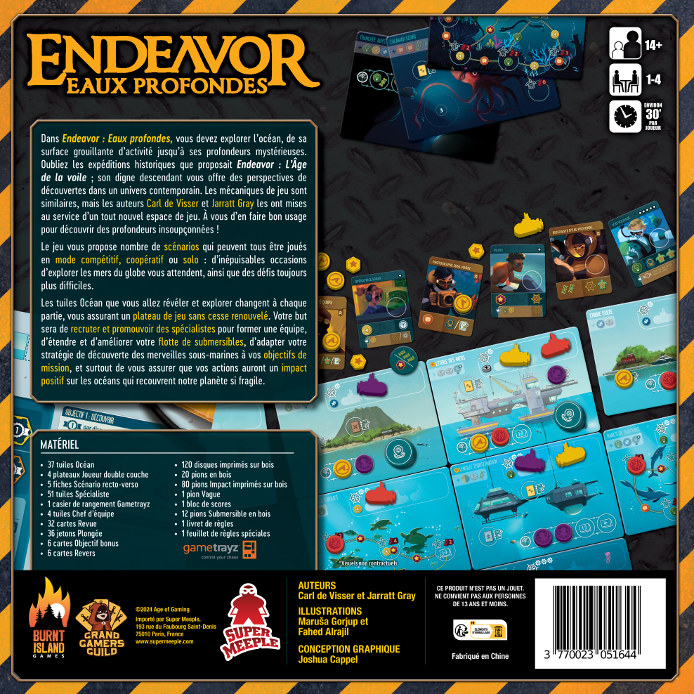 Super Meeple Endeavor - Eaux Profondes (FR)