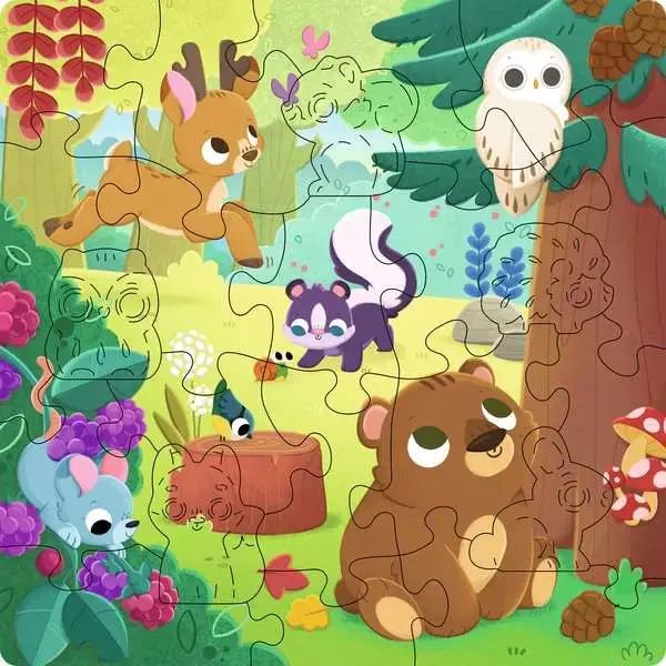 Ravensburger Puzzle en bois - Les Animaux de la Forêt