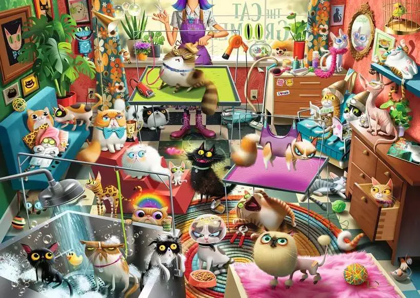 Ravensburger The Cat Groomer (1000 pc)