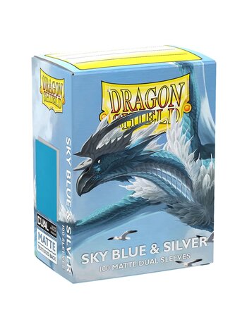 Dragon Shield Dragon Shield - Sleeves Dual Matte Sky Blue & Silver