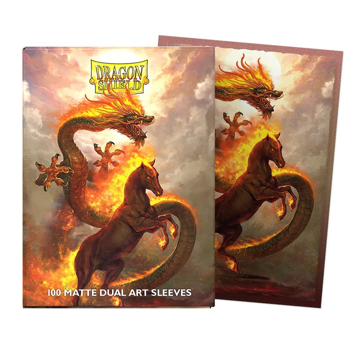 Dragon Shield Dragon Shield Sleeves Dual Art Fire Horse