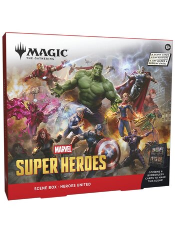 Wizard Of The Coast MTG Marvel Super Heroes Scene Box Heroes United (ENG)