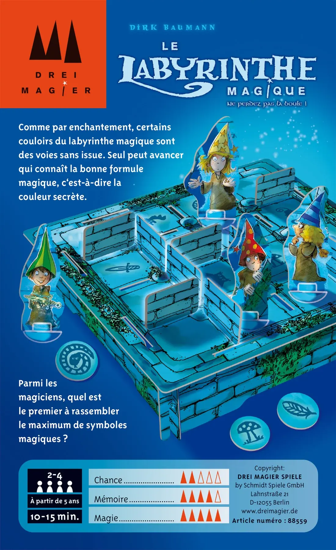 Drei Magler Spiele Labyrinthe Magique - Boîte en métal (FR)