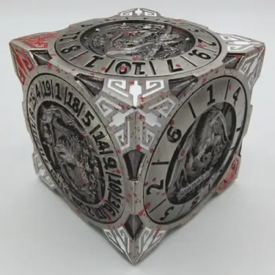 Cube of Chaos - Bloodied Silver