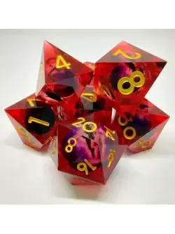 Bescon Set 7D Poly - Red Dragon Eye