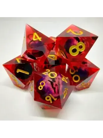 Bescon Set 7D Poly - Red Dragon Eye