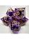 Ensemble de 7D Poly Oeil de Dragon Mauve