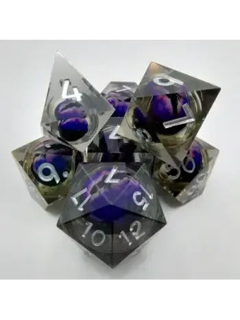 Set 7D Poly - Dragon Eye Smoke with Purple Eye