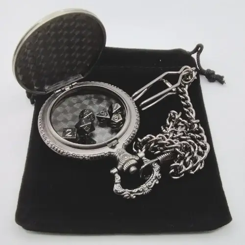 Porte Dés en Métal Case Cthulhu Argenté
