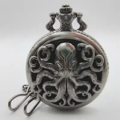 Porte Dés en Métal Case Cthulhu Argenté