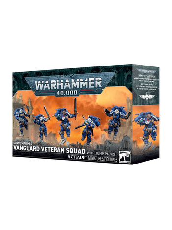 Warhammer 40K Space Marines - Vanguard Veteran Squad with Jump Packs