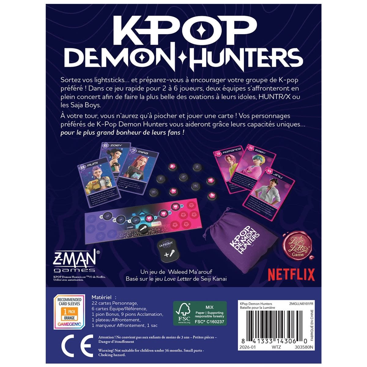 Zigo Matic KPop Demon Hunters - Battle for the Spotlight - Un jeu Love Letter (FR)