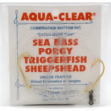 Aqua-Clear Tackle Aqua-Clear SP-1 Hi-Lo Sea Bass/Porgy Rig - 1/0 Gold Beak Hooks