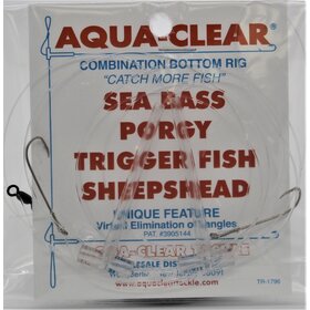 Aqua Clear Aqua-Clear SP-26 Hi-Lo Sea Bass/Porgy Rig - #6 Long Shank Hooks
