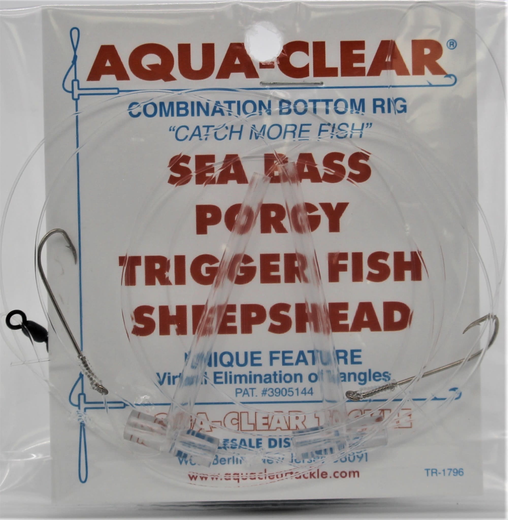 Aqua Clear Aqua-Clear SP-26 Hi-Lo Sea Bass/Porgy Rig - #6 Long Shank Hooks  - Fin-atics Marine Supply Ltd. Inc.