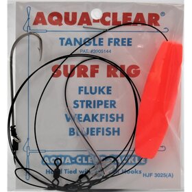 Aqua Clear Aqua-Clear SR-2B Surf Rig - 3/0 Long Shank Hook w/40lb Wire & Red Float
