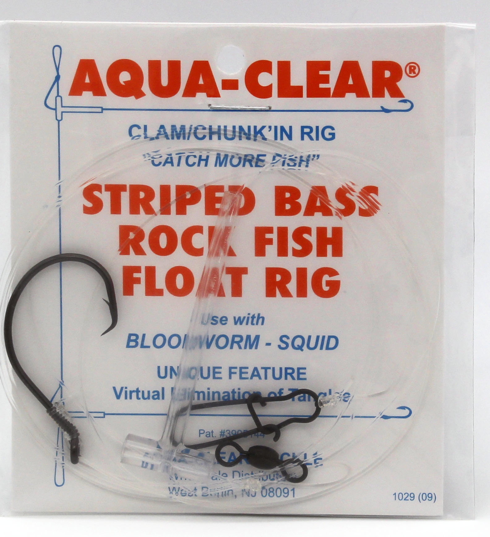 Aqua Clear Aqua-Clear ST-7C Striped Bass 7/0 Circle Hook Eel Dropper Loop  Rig - Fin-atics Marine Supply Ltd. Inc.