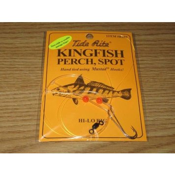 Tide Rite TideRite R250 Hi-Lo Kingfish/Spot Rig w/Red Beads & Long Shank Hooks