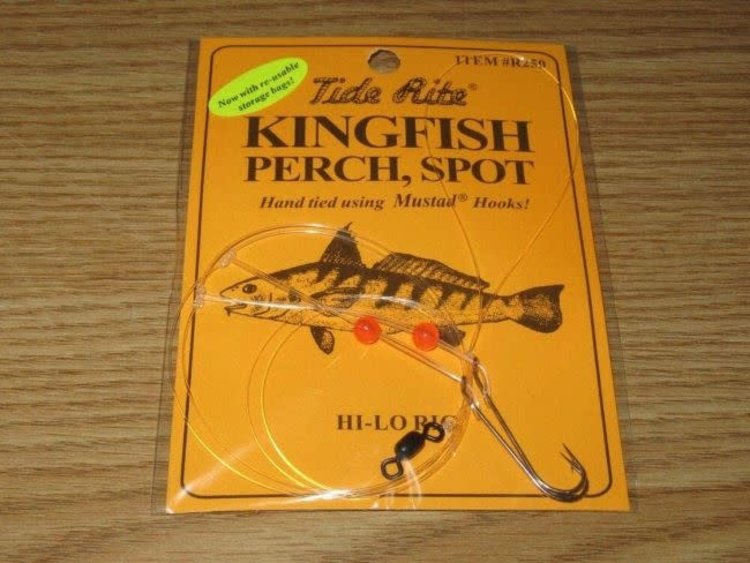 Tide Rite TideRite R250 Hi-Lo Kingfish/Spot Rig w/Red Beads & Long Shank Hooks