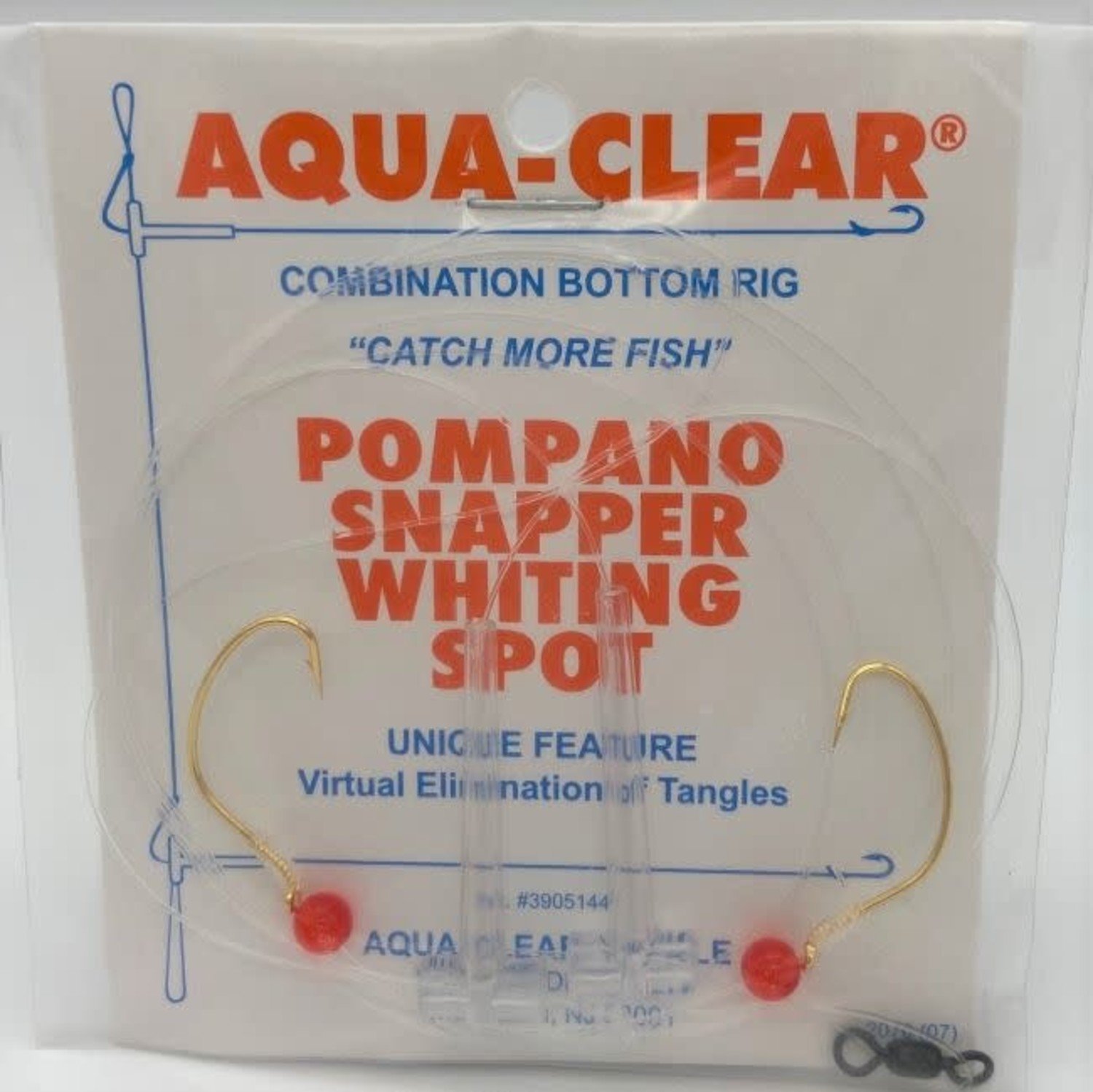 Aqua Clear Aqua-Clear PS-1 Pompano/Snapper Hi-Lo #4 Wide Gap Hooks Rig -  Fin-atics Marine Supply Ltd. Inc.