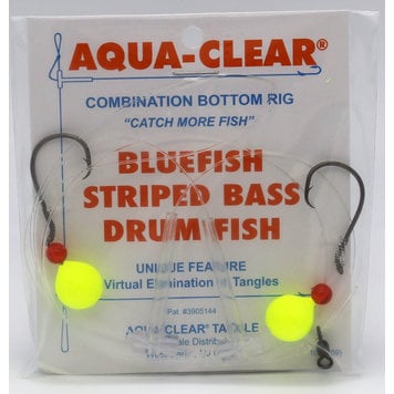 Aqua Clear Aqua-Clear ST-7C Striped Bass 7/0 Circle Hook Eel Dropper Loop  Rig