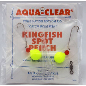 Aqua Clear Aqua-Clear Kingfish/Spot/Perch Hi-Lo Rig w/Floats #8 Long Shank Hooks