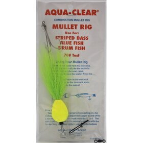 Aqua Clear Aqua-Clear Mullet Rig w/Float & Hair