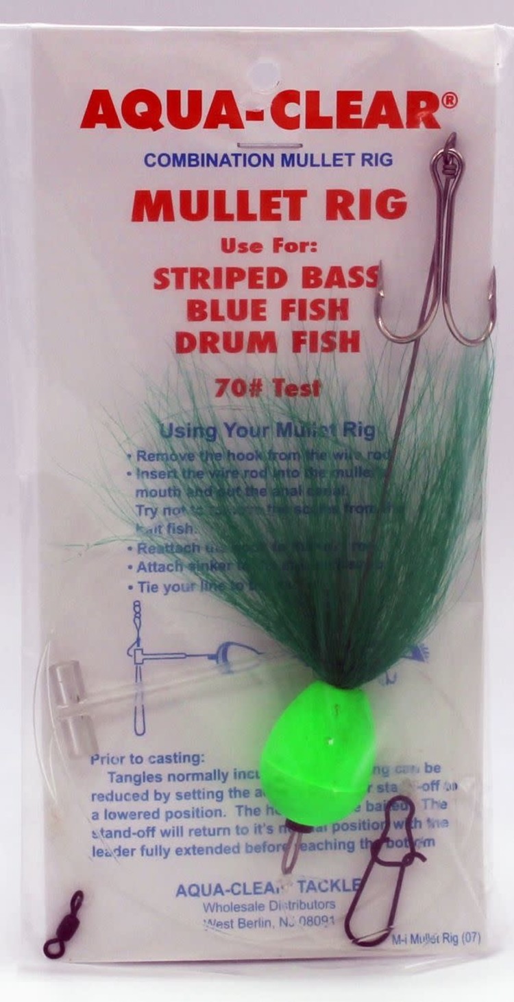 Aqua Clear Aqua-Clear Mullet Rig w/Float & Hair