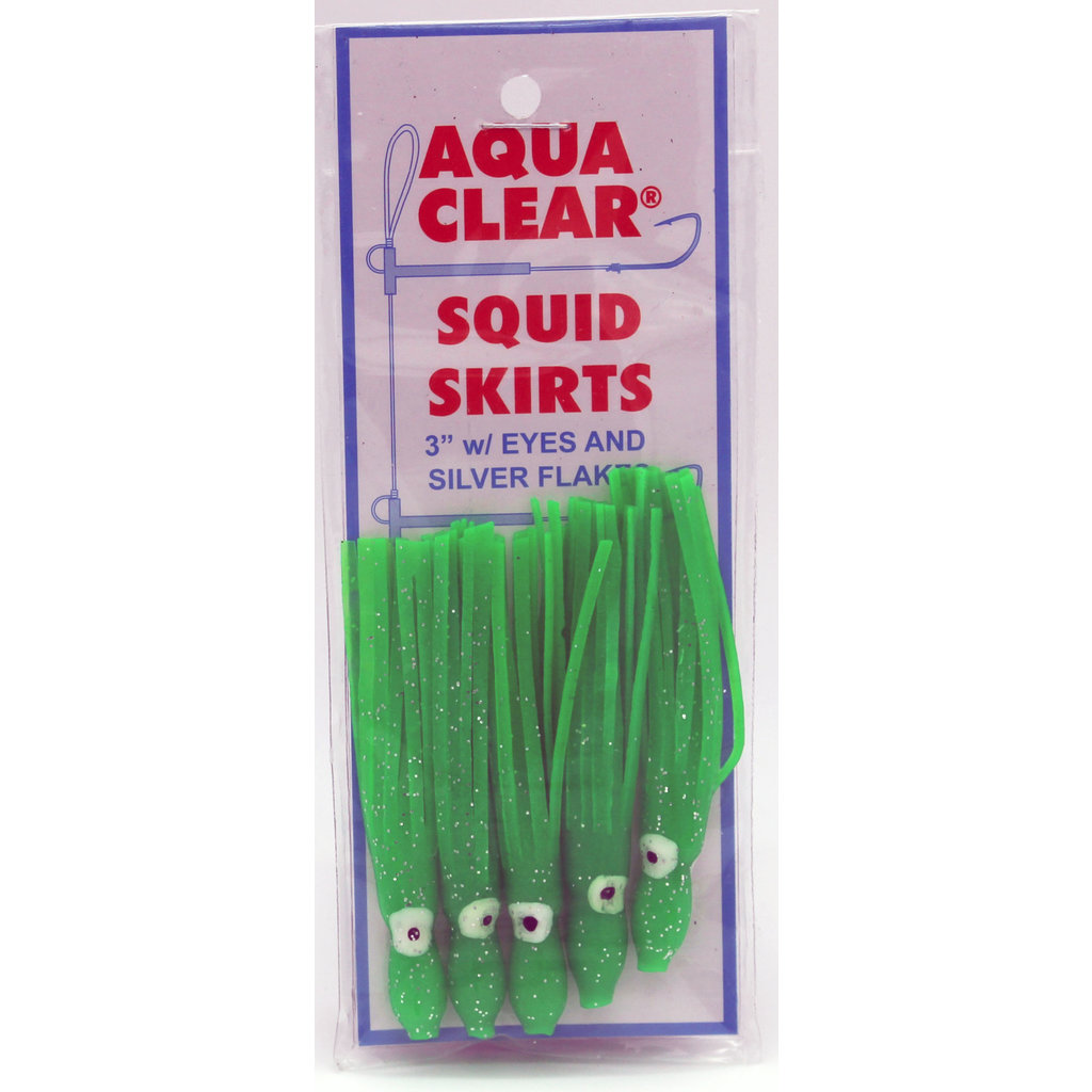 Aqua-Clear Tackle Aqua-Clear Squid Skirts 5pk