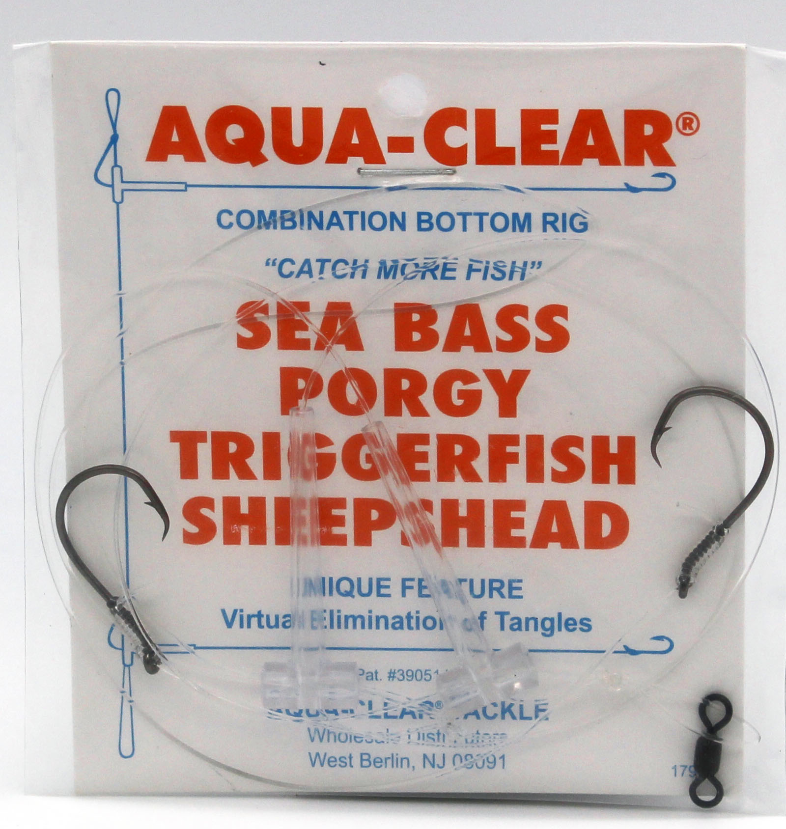 Aqua Clear Aqua-Clear Triggerfish/Sheepshead Hi-Lo Circle Hook