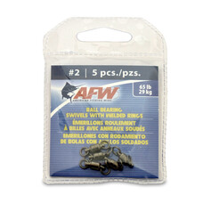 American Fishing Wire AFW Solid Brass Ball-Bearing Swivels w/Double Welded Rings - Gunmetal Black