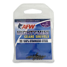 American Fishing Wire AFW Mighty Mini Stainless Steel Crane Swivels - Gunmetal Black