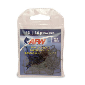 American Fishing Wire AFW Duo Lock Snaps - Black