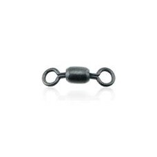 American Fishing Wire AFW Brass 3-Way Swivel w/Stainless Steel Rings - Black