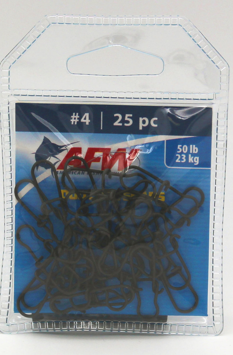 American Fishing Wire AFW Duo Lock Snaps - Black