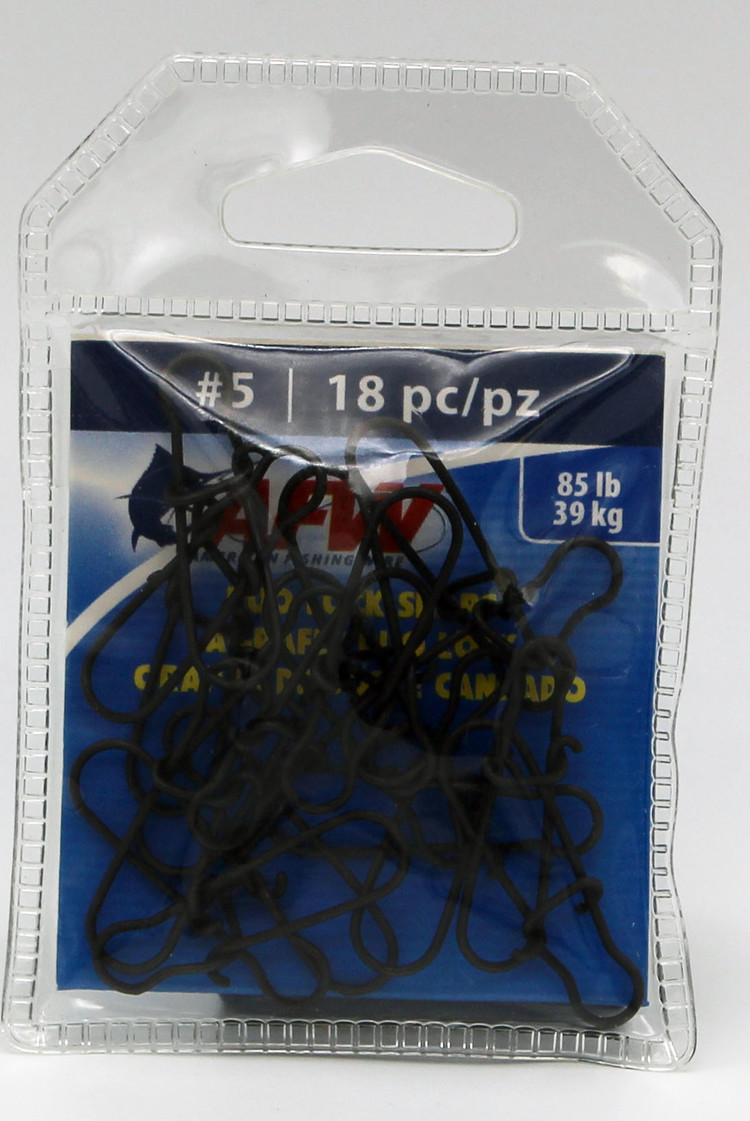 American Fishing Wire AFW Duo Lock Snaps - Black