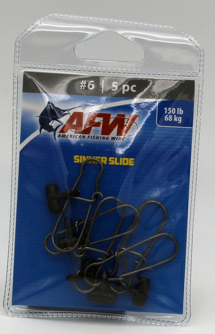 American Fishing Wire AFW Sinker Slides w/Duo Lock Snap - Black