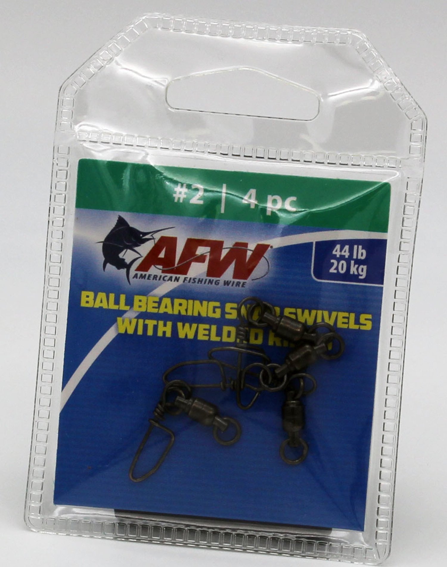 AFW Solid Brass Ball-Bearing Snap Swivels w/Double Welded Rings