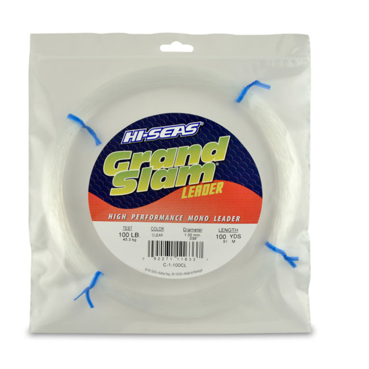 Hi-Seas Hi-Seas Grand Slam Monofilament Leader - Clear, 100yd Coil