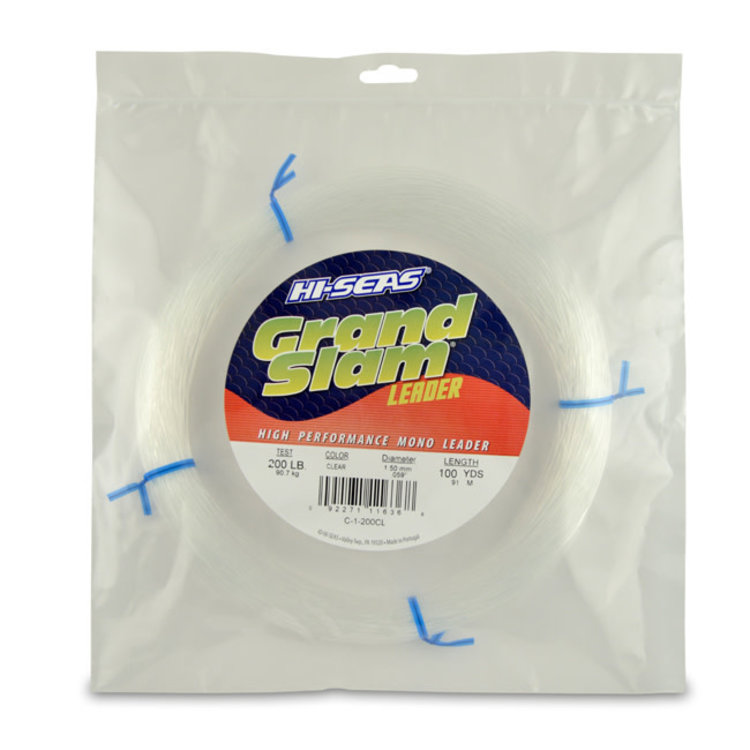 Hi-Seas Hi-Seas Grand Slam Monofilament Leader - Clear, 100yd Coil