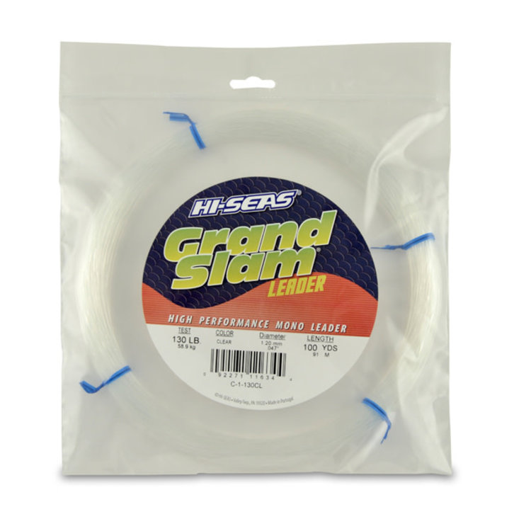 Hi-Seas Hi-Seas Grand Slam Monofilament Leader - Clear, 100yd Coil