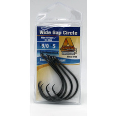 Addya Outdoors Addya Wide Bite Octopus Inline Circle Hooks (Non-Offset) - Black Nickel
