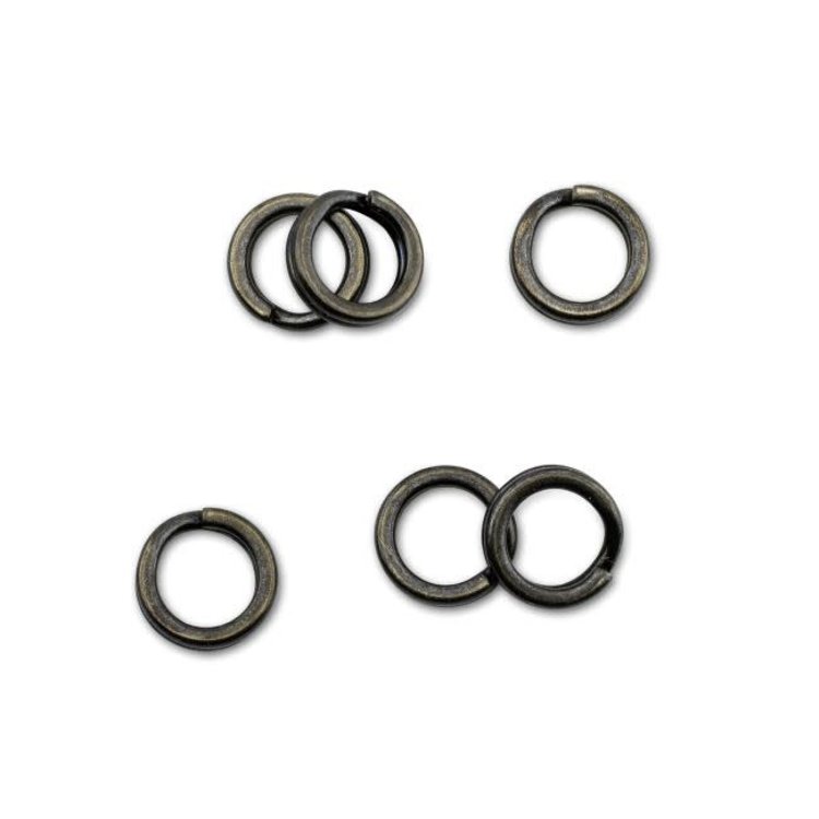 American Fishing Wire AFW Mighty Mini Stainless Steel Split Rings - Gunmetal Black