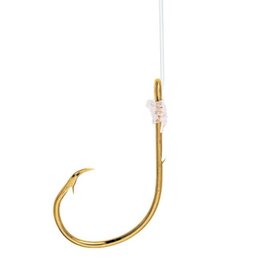 Eagle Claw Eagle Claw 9212C1H Gold Circle Baitholder Striped Bass 18" Snelled Hooks 5pk